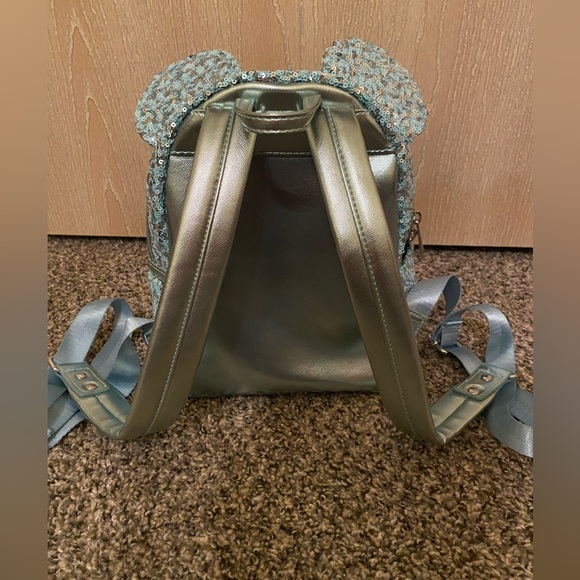 Arendelle Aqua Minnie Loungefly Backpack - Picture 2 of 4